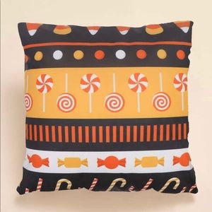 Black & Orange Candy Print Pillow Covers NWT